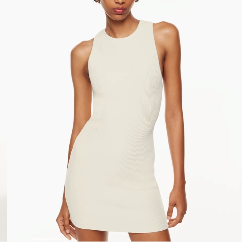 Babaton Sculpt Knit Racer Mini Dress xs